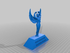my customized beefy trophy blender bake tutorial sculptures 3d print model - Mito3D