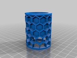 honeycomb Dekor angepasst 3d print model - Mito3D