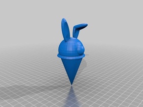 bunny-cône les animaux 3d print model - Mito3D