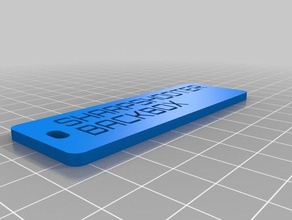 il mio personalizzato bagagli etichetta di ssbb organizzazione 3d print model - Mito3D