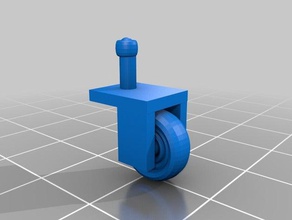 shopping cart wheel Robotik 3d print model - Mito3D