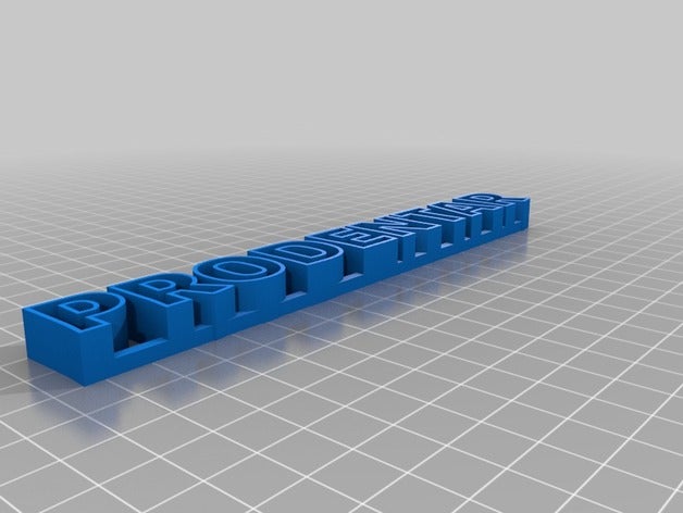 meine angepassten text prodentar Skulpturen 3D print model - Mito3D