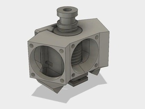 dreadnought fan system e3d v6 175 cooling printer parts 30mm duct delta mount kossel mini 3d print model - Mito3D