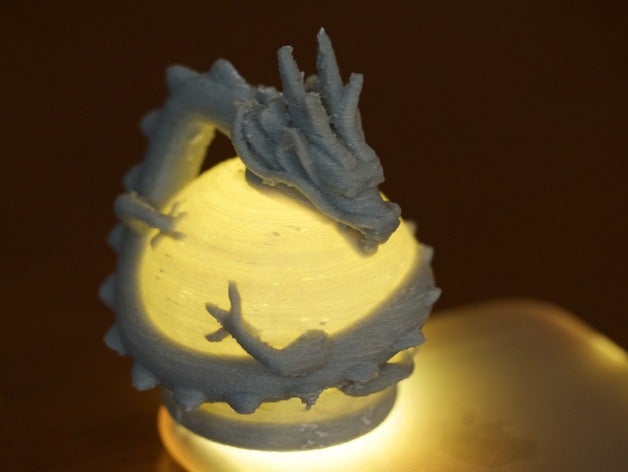 dragon crystal ball animals z 3D print model - Mito3D