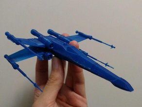 x-wing fighter 3 parti veicoli 3d print model - Mito3D
