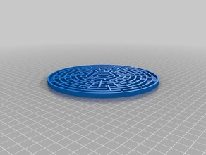 my customized random maze circle generator toys games 3d print model - Mito3D