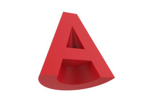 autocad 2012-logo Zeichen logos cubify invent Symbol 3d print model - Mito3D