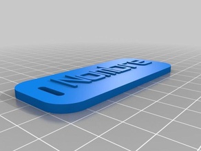 nombre placa organização personalizado 3d print model - Mito3D
