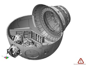 discovery 1 2001 space odyssey -- sphere pod bay models 3d print model - Mito3D