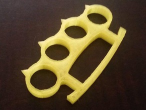 brass knuckles paperweight 3d printing 3d print model - Mito3D