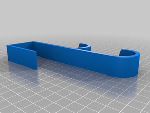 percha doble puerta organização personalizado 3d print model - Mito3D