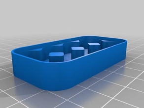 8x piles aa cas top les conteneurs personnalisé 3d print model - Mito3D