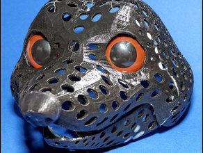 Fursuits erkennen - Puppe-Kopf-Basis version 29 Waschbär Kostüm Tier erkennen-Kopf Maske 3d print model - Mito3D