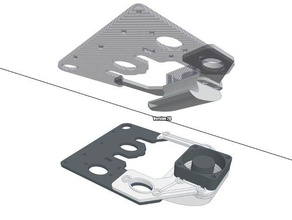 dual-e3d-v6-mk8-Teil Lüfter Drucker Teile 40mm rigidbot rigidbot-mount rigidbot-upgrade 3d print model - Mito3D