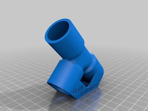 t-piece &oslash22mm pvc pipe v3- optimised bathroom 3d print model - Mito3D