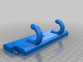 double hook organization customized 3d print model - Mito3D