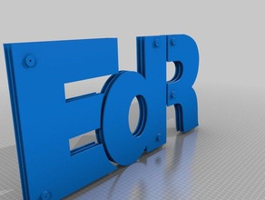 edr corporate sign 3d printing 3d print model - Mito3D