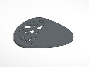 voronoi grip guitar pick 3d printing 3d print model - Mito3D