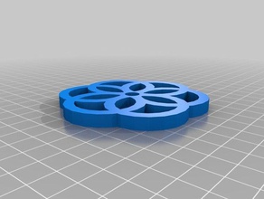 my customized customisable spirographic coasters kitchen dining 3d print model - Mito3D