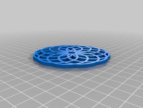 my customized customisable spirographic coasters kitchen dining 3d print model - Mito3D