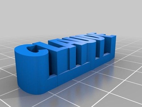claude targhetta sculture personalizzato 3d print model - Mito3D