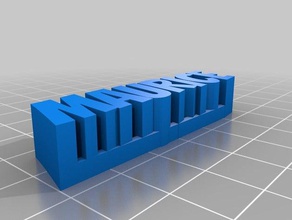 maurice targhetta sculture personalizzato 3d print model - Mito3D