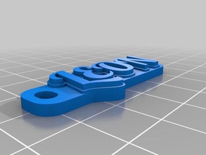 lewis leon de porte-clés personnalisé 3d print model - Mito3D