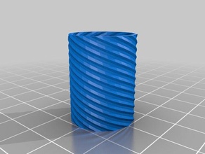 twisted pot 3d printing 3d print model - Mito3D