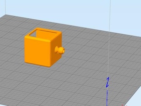 modificado polaroid cubo titular câmara 3d print model - Mito3D