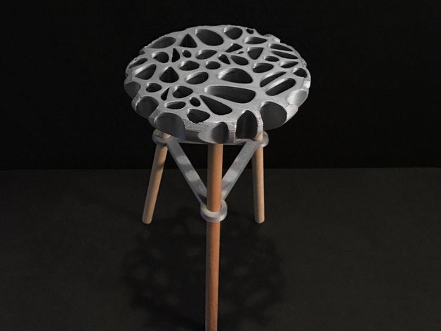 3d printed stool household 3D print model - Mito3D