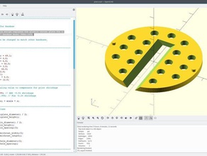 parametrische Bandsäge Einlegeplatte tools customizer 3d print model - Mito3D