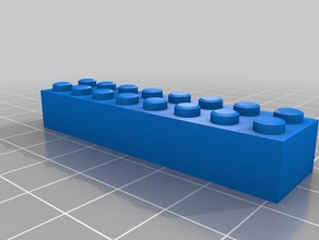 2x8 lego bulmaca özelleştirilmiş 3d print model - Mito3D