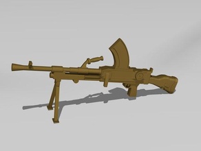 bren mk1 kulomet outros arma a máquina metralhadora 3d print model - Mito3D