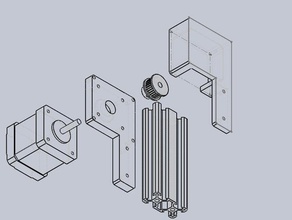 20x40 de alumínio extrudado perfil slides 3d a impressora partes 3d print model - Mito3D