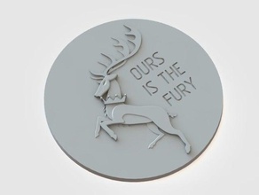 house baratheon sigil signs logos deer games thrones 3d print model - Mito3D