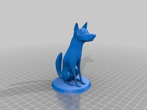 mon chien altti animaux figure statue 3d print model - Mito3D