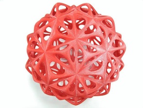openwork sphere decor open work unsupported 3d print model - Mito3D