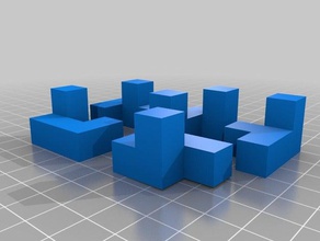 puzzle cubo 3d la impresión Rompecabezas 3d print model - Mito3D