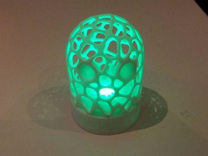 pacman ghost light interactive art lighting lights voronoi 3d print model - Mito3D