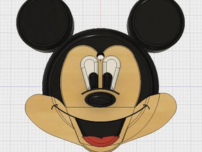 mickey mouse couvercle de porte-clés keycover 3d print model - Mito3D