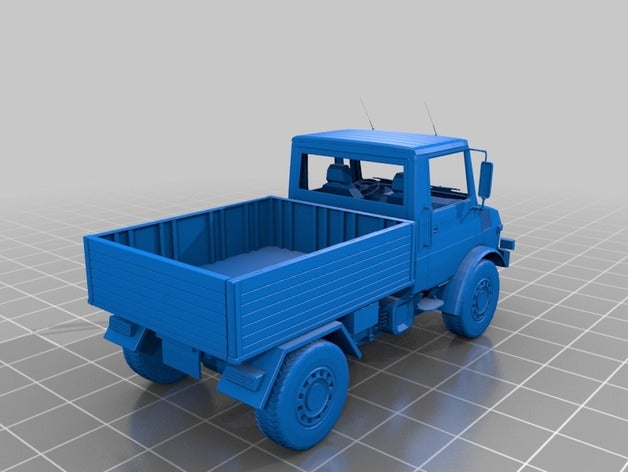 unimog no windows automotive 4x4 car offroad scale model 3D print model - Mito3D