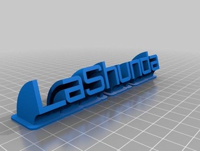 lashunda targhetta office personalizzato 3d print model - Mito3D