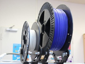 filament spool reel holder germanreprap x400 3d printer accessories 3d print model - Mito3D