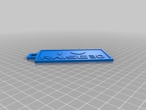 luggage tag raise3d owners signs logos 3d print model - Mito3D