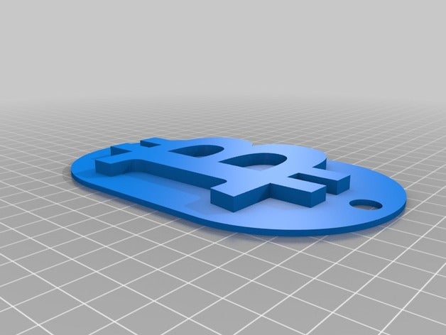 kleine bitcoin-Zeichen Münzen Abzeichen 3D print model - Mito3D