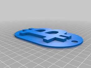 küçük bitcoin işareti paralar rozetler 3d print model - Mito3D