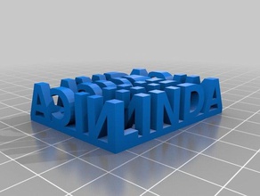 meine angepasste stereo-text Skulpturen 3d print model - Mito3D