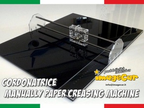 cordonatrice manualmente papel arrugado de la máquina herramientas lasercut 3d print model - Mito3D