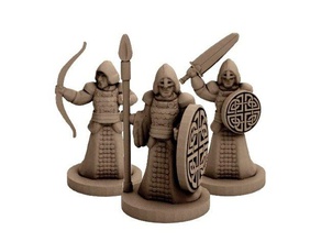 fantasy warriors 18mm scale toys games boardgame boardgames bows dnd gaming miniature miniatures multiverse pathfinder rpg soldiers spears strategy swords tabletop tactics wargame wargames wargaming wayfarer Taktik 3d print model - Mito3D