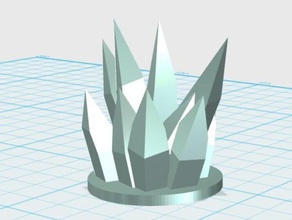 cristal de clúster modelos 3d print model - Mito3D